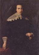 unknow artist Portrait of a man,Three-quarter length,wearing black and holding a glove in his left hand France oil painting artist